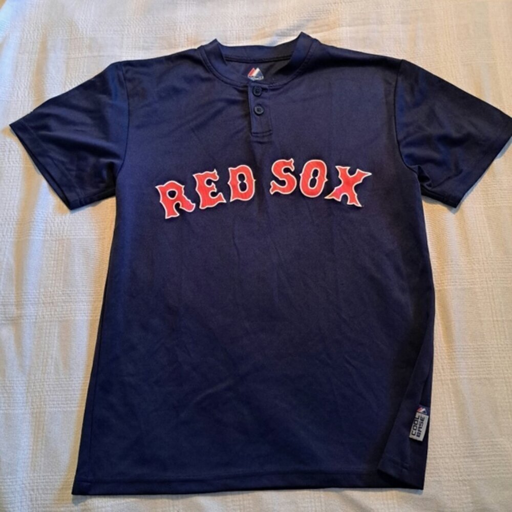 Majestic Boston Red Sox boys size Large short sleeved shirt